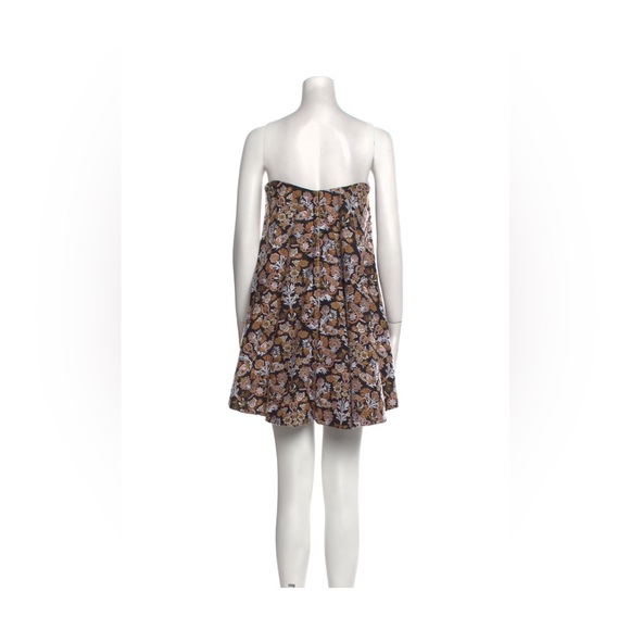 Caroline Constas Printed Brown Mini Dress - Picture 3 of 3